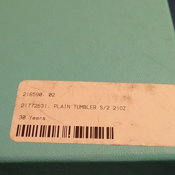 Tiffany & Co. White Crystal Drinkware Set Syracuse University 30 years - Picture 14 of 16